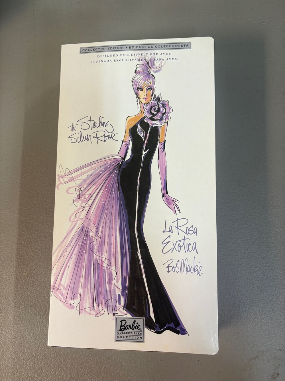 Barbie Bob Mackie Doll Sterling Silver Rose